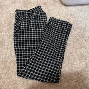 Free People Gingham skinny pants
